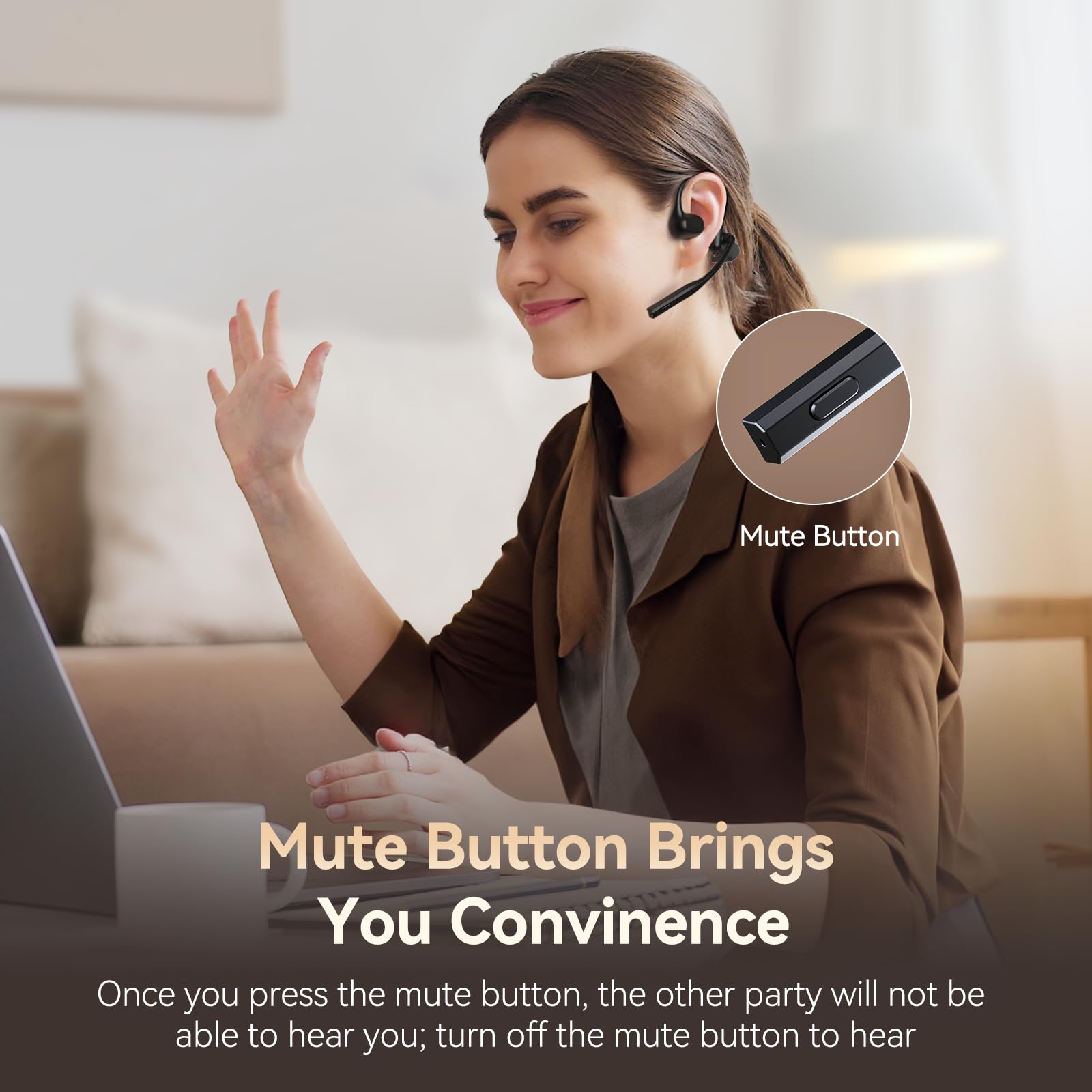 Foto 6 pulgar | Auriculares Inalámbricos Cxk O3 Bluetooth 5.3 Open Ear Con Micrófono - Venta Internacional.