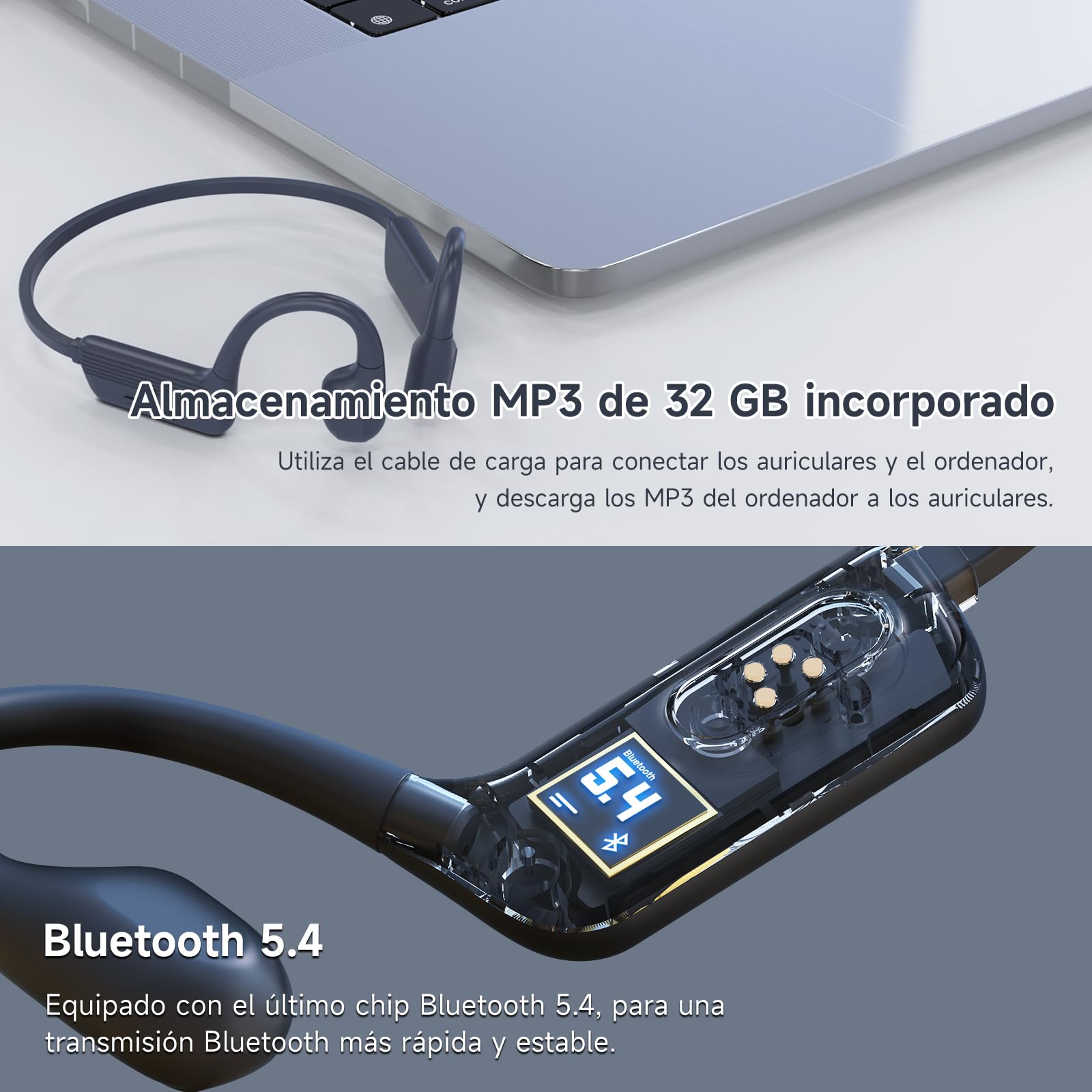 Foto 7 pulgar | Auriculares Impermeables De Conducción Ósea Ifecco Para Natación - Venta Internacional.