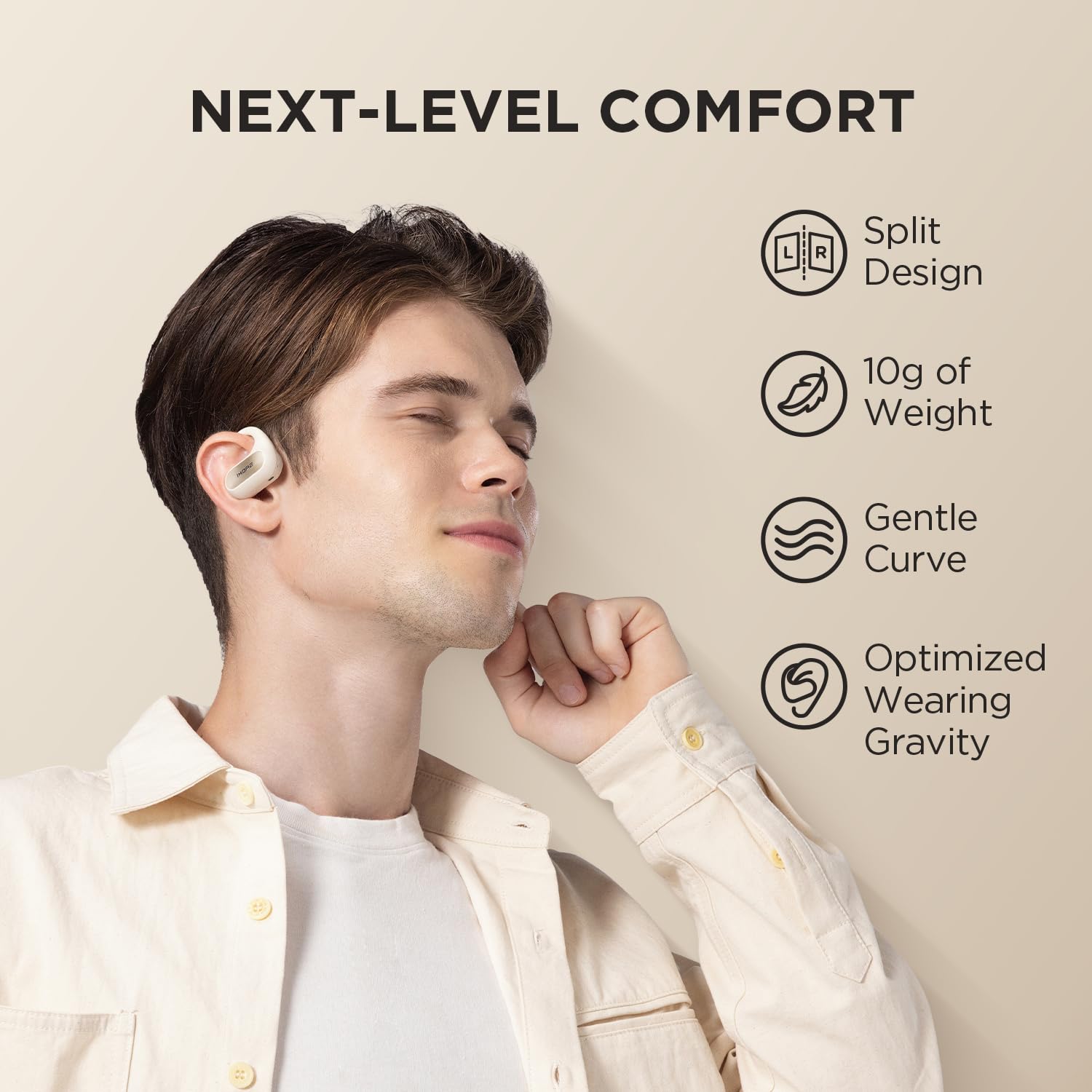 Foto 5 pulgar | Auriculares 1more Fit Se S30 Open Ear Bluetooth 5.3 Blancos - Venta Internacional.
