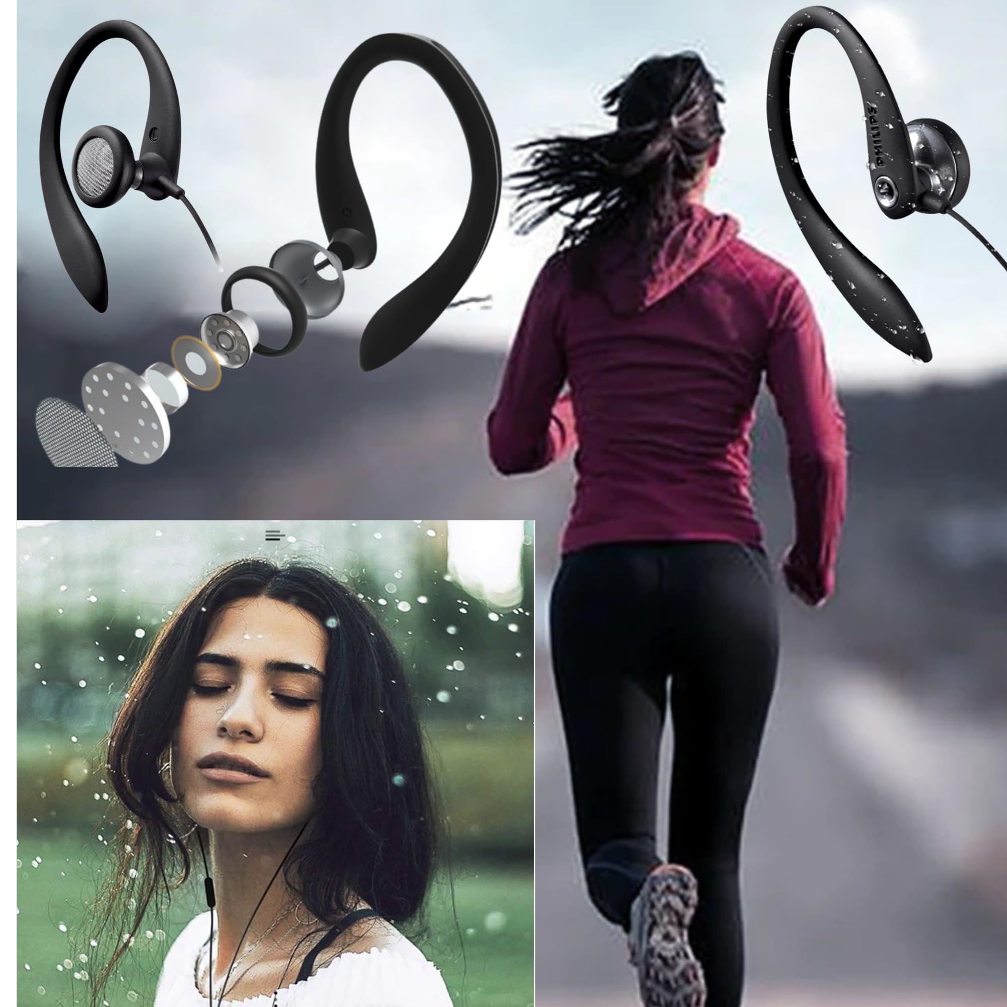 Foto 4 pulgar | Auriculares Philips Shs3200bk/37 Gancho Flexible Negro - Venta Internacional.