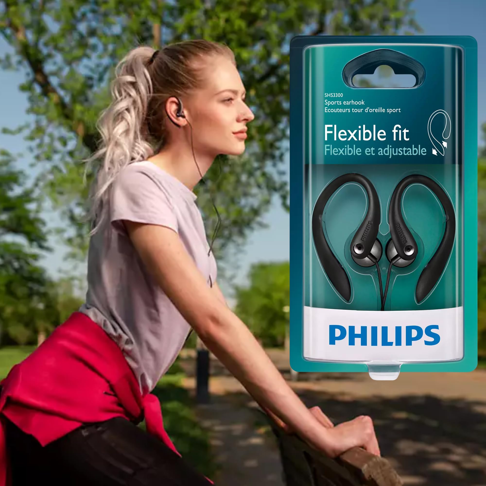 Foto 7 pulgar | Auriculares Philips Shs3200bk/37 Gancho Flexible Negro - Venta Internacional.