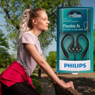 Foto 6 | Auriculares Philips Shs3200bk/37 Gancho Flexible Negro - Venta Internacional.
