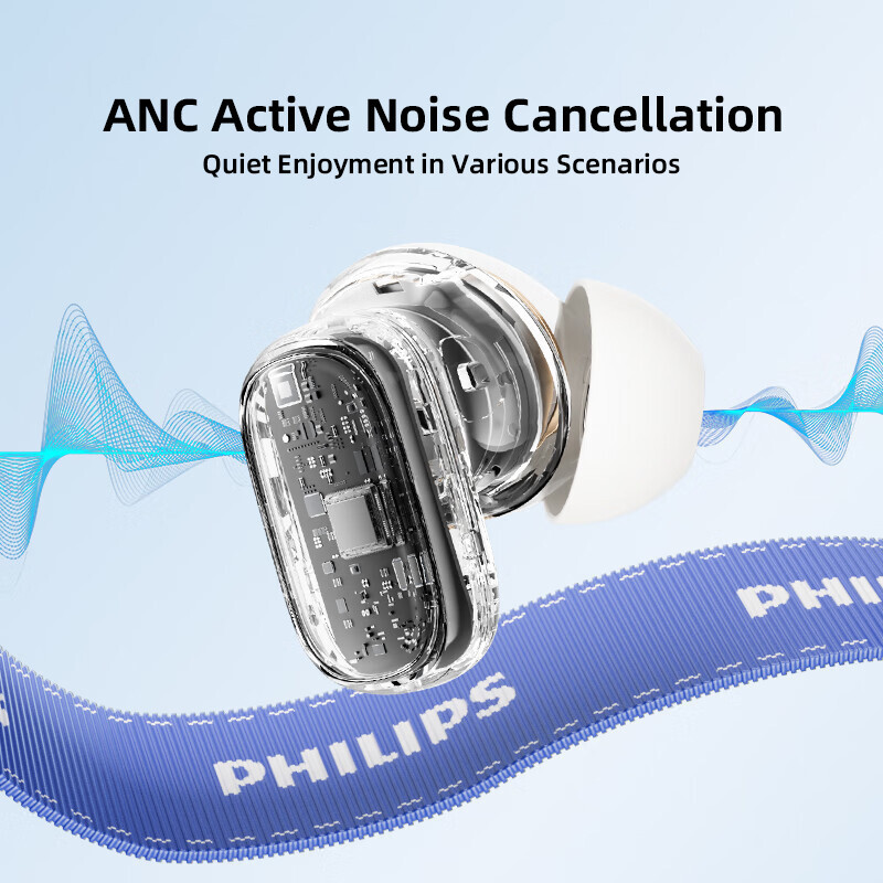 Foto 5 pulgar | Auriculares Bluetooth Philips Tat2569 Con Reducción De Ruido  Color Negro - Venta Internacional.