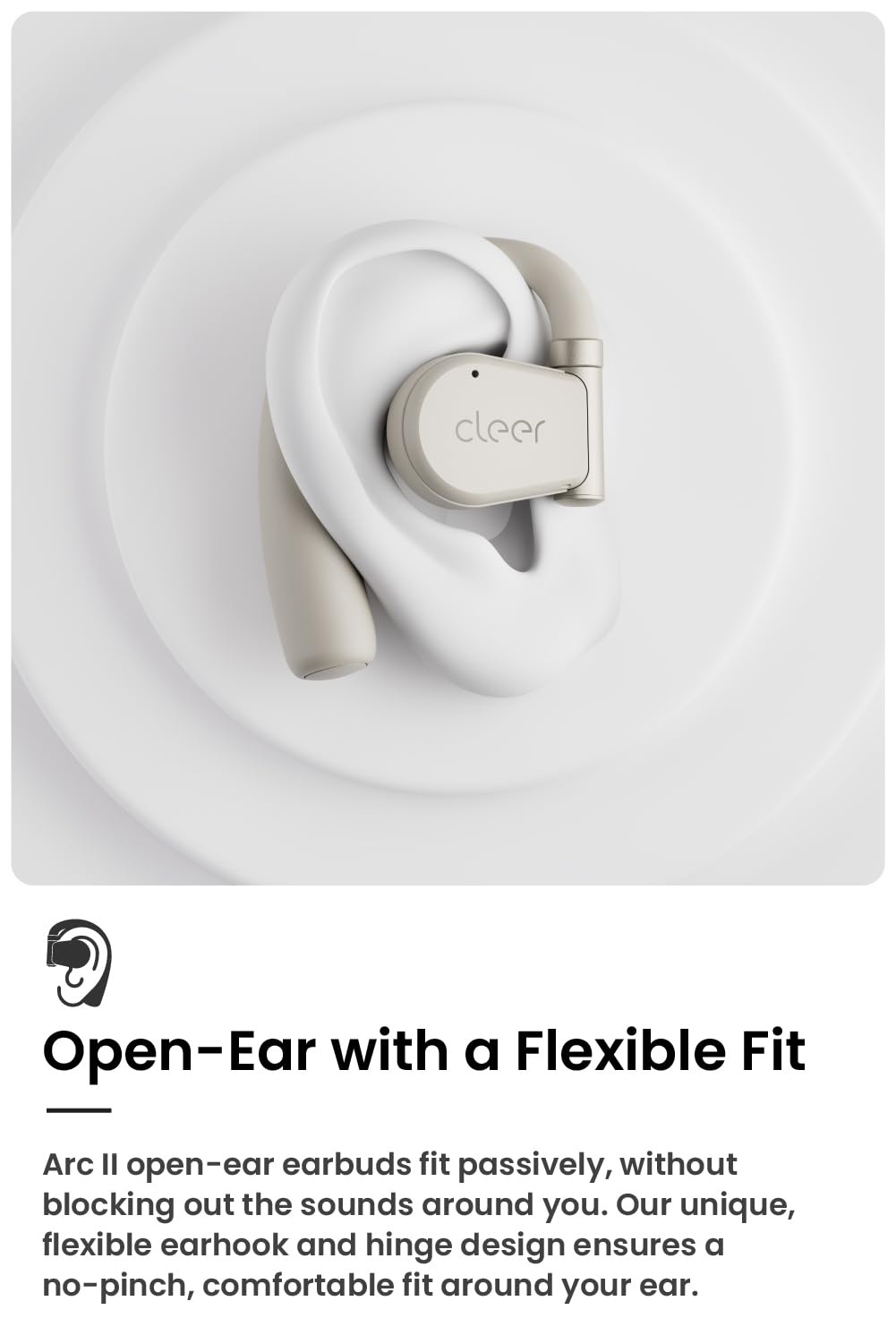 Foto 2 | Auriculares De Oído Abierto Cleer Audio Arc Ii Bluetooth 5.3 3.5 H - Venta Internacional.