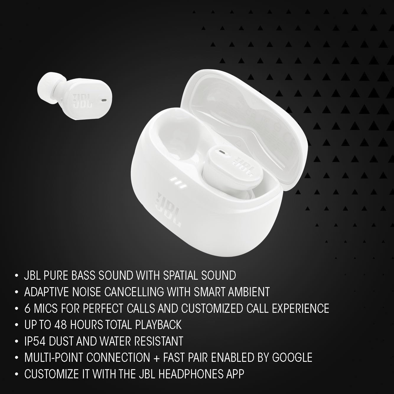 Foto 4 pulgar | Auriculares Inalámbricos Con Cancelación De Ruido Jbl Tune Buds 2 Negros - Venta Internacional.