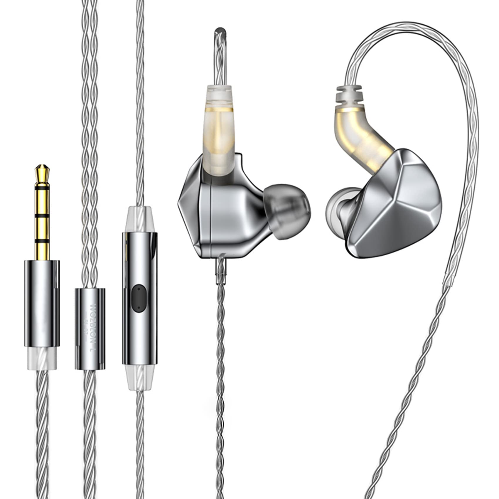 Foto 1 | Auriculares Con Cable Keephifi Blon Bl07 Hifi Con Micrófono Plateados - Venta Internacional.