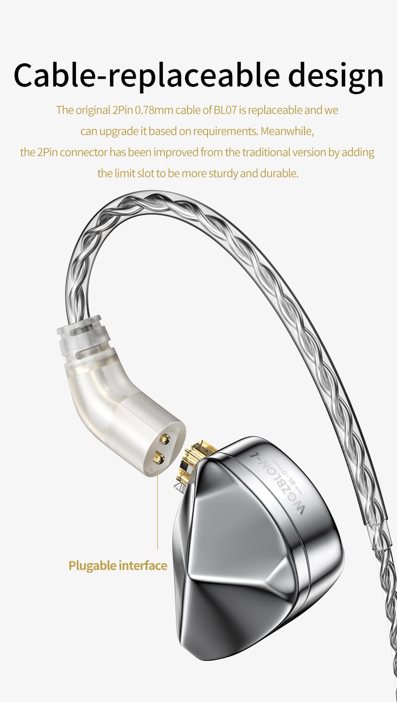 Foto 6 pulgar | Auriculares Con Cable Keephifi Blon Bl07 Hifi Con Micrófono Plateados - Venta Internacional.