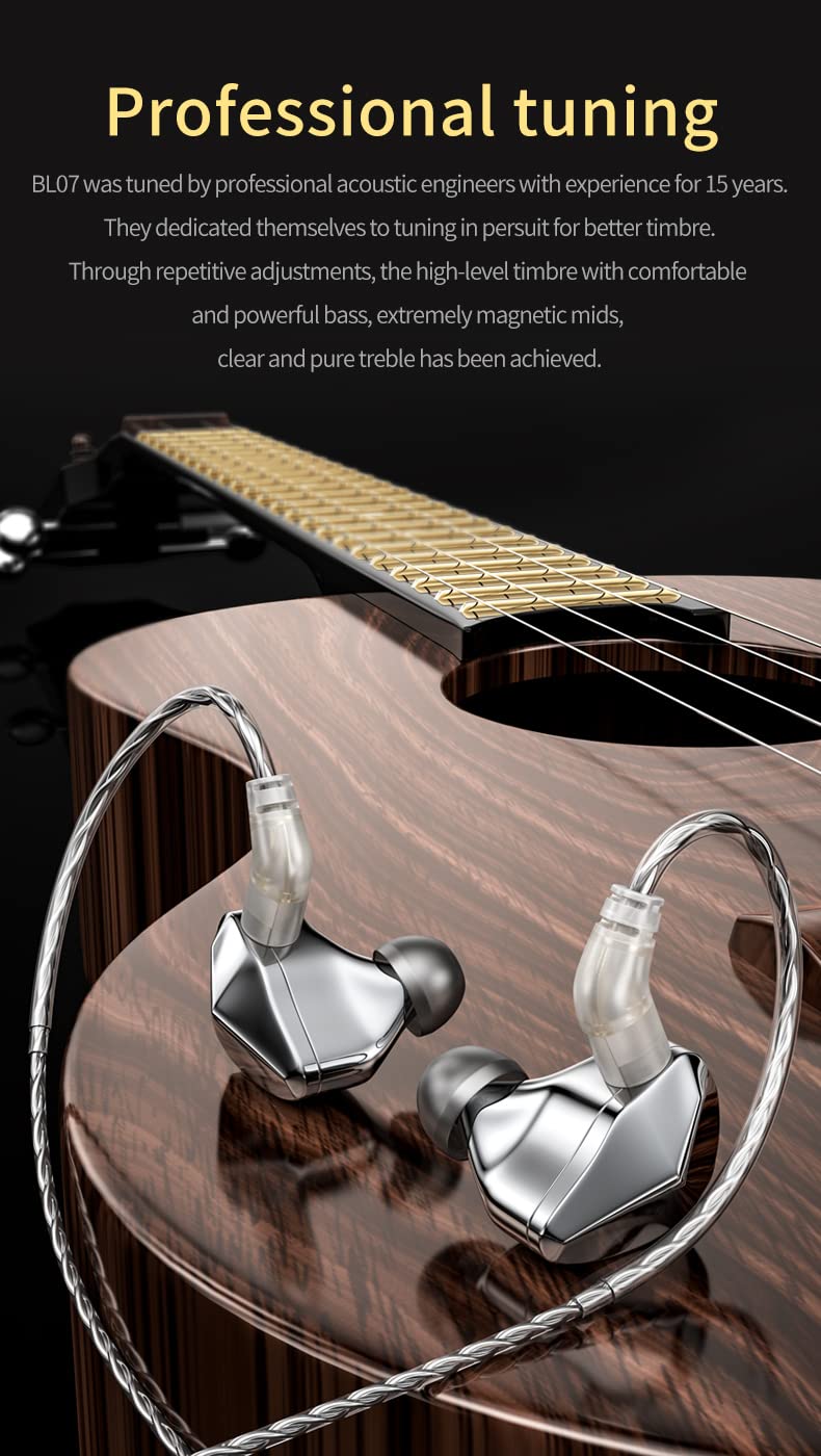 Foto 6 | Auriculares Con Cable Keephifi Blon Bl07 Hifi Con Micrófono Plateados - Venta Internacional.