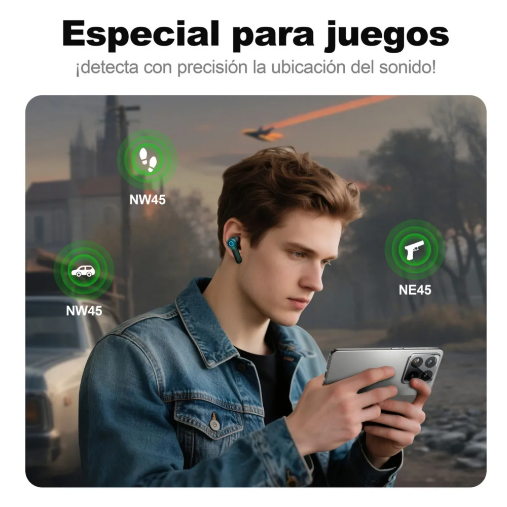 Foto 5 | Audífonos Bluetooth Gamer Inalámbricos Lab.g  Verde
