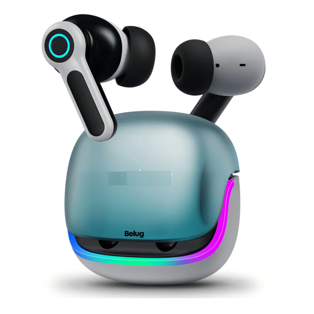 Foto 2 pulgar | Audífonos Bluetooth Gamer Inalámbricos Belug  Azul Con Blanco