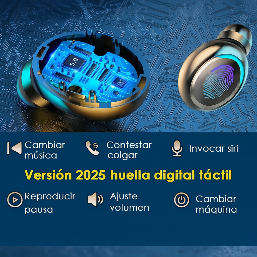 Foto 7 pulgar | Audífonos Inalámbricos In-Ear Pro 5 Piezas con Cancelación de Ruido, Sonido HD y Estuche Power Bank