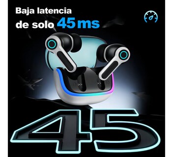 Foto 2 | Audífonos Belug Bluetooth Gamer Inalámbricos Azul Negro