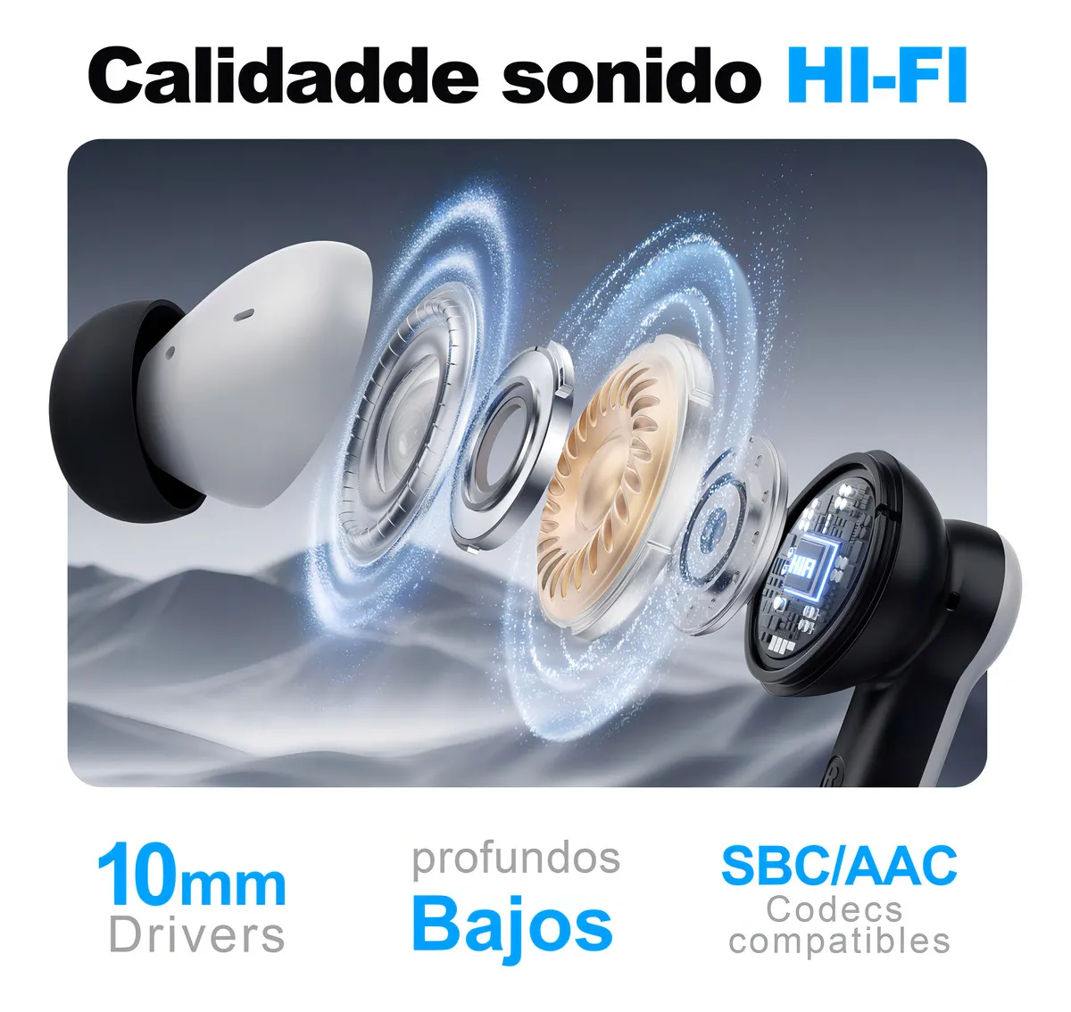 Foto 4 pulgar | Audífonos Belug  Bluetooth Gamer Inalámbricos Azul Negro