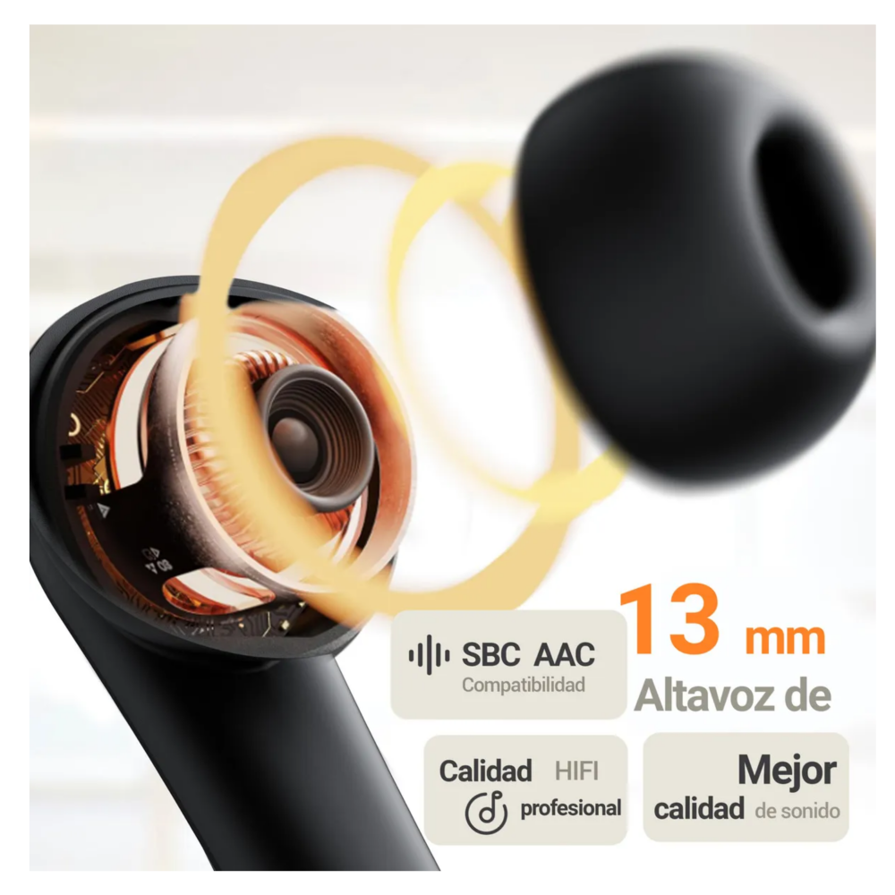 Foto 5 pulgar | Audífonos Inalámbricos Bluetooth Ears Belug  Negro
