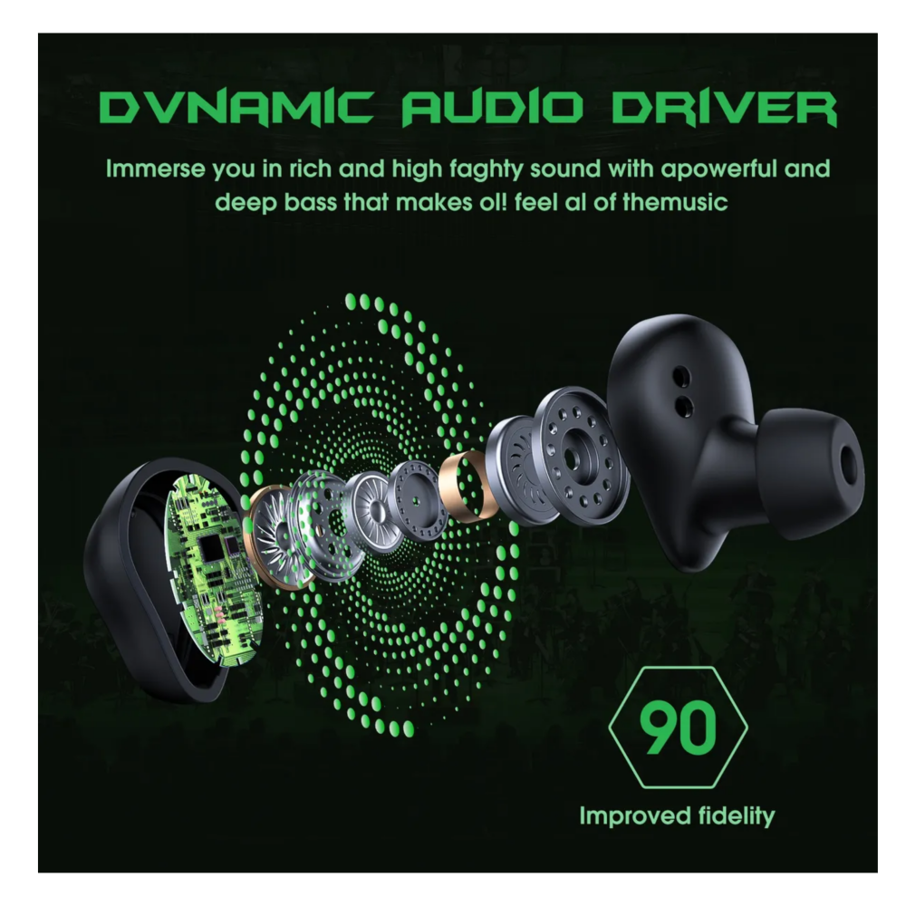 Foto 4 pulgar | Audífonos Bluetooth Deportivos Belug  Camuflaje Verde