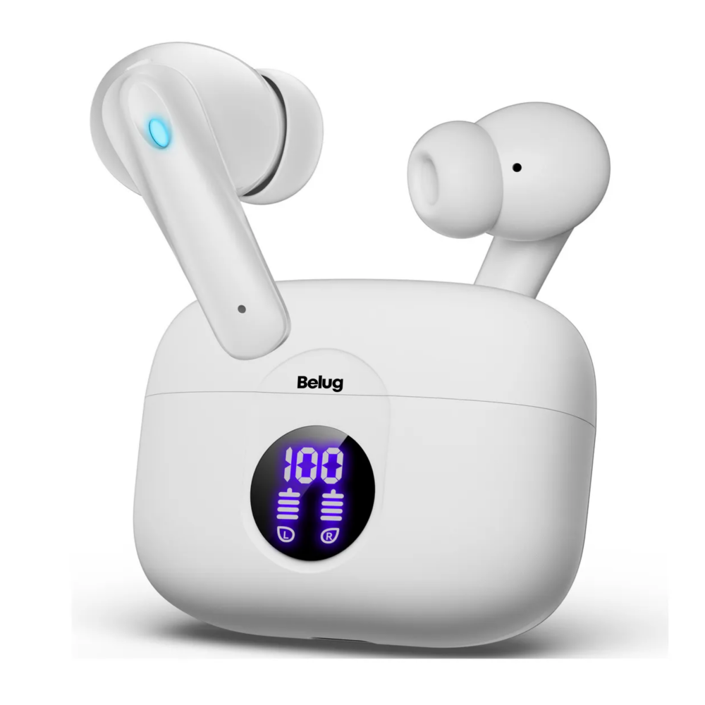 Foto 1 | Audífonos Inalámbricos Bluetooth Ears Belug  Blanco