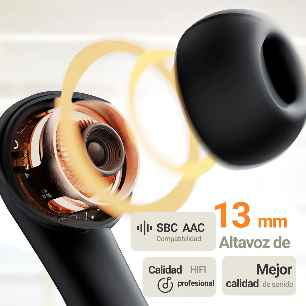 Foto 4 pulgar | Audífonos  Lab.g Inalámbricos Bluetooth Negros