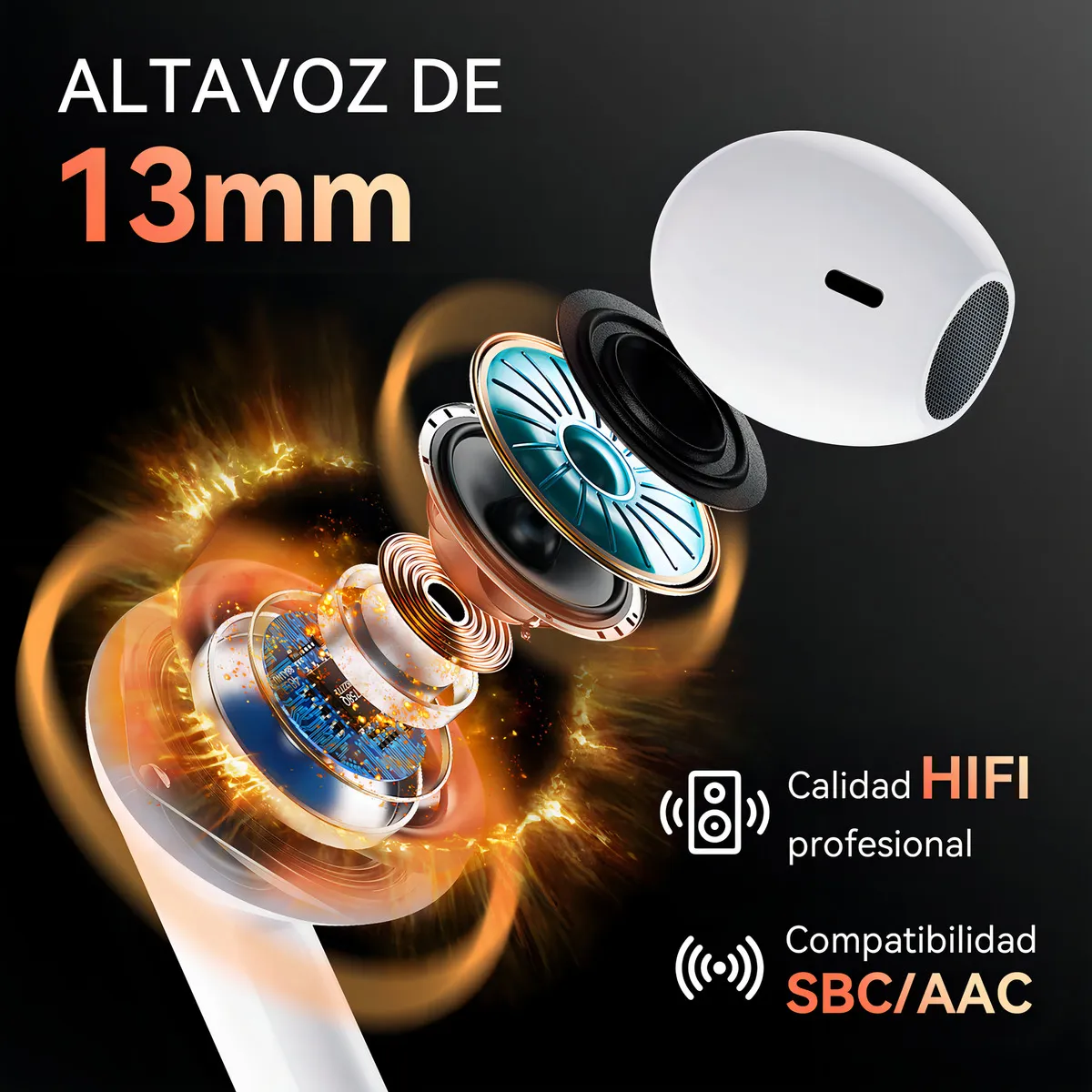 Foto 3 pulgar | Audífonos  Lab.g Inalámbricos Bluetooth Blanco