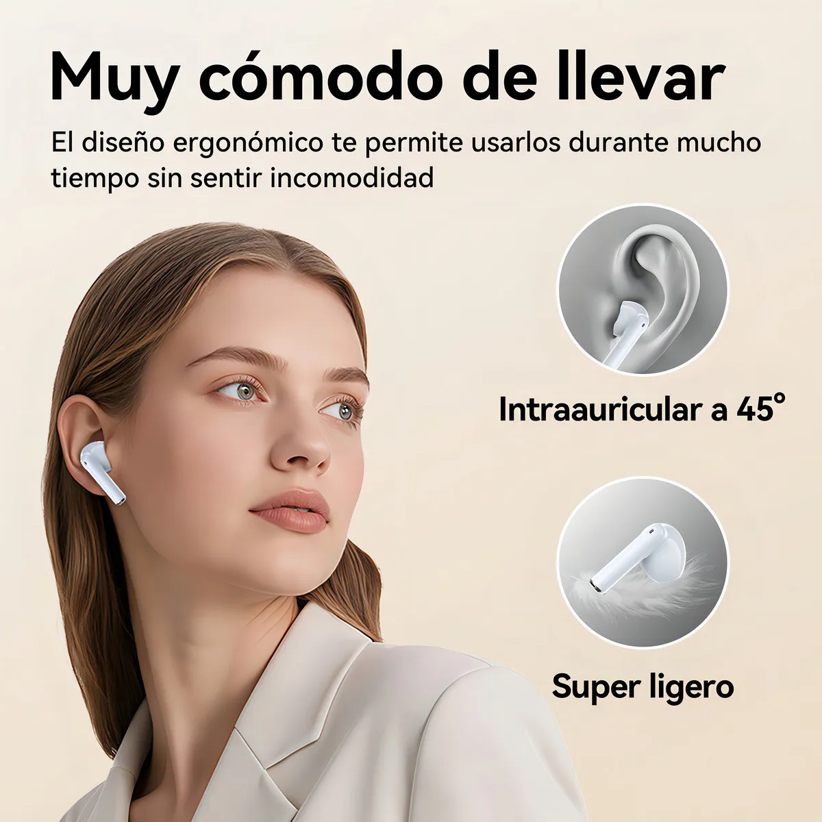 Foto 3 | Audífonos  Lab.g Inalámbricos Bluetooth Blanco
