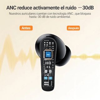 Foto 2 | Audífonos Belug Inalámbricos Bluetooth Negros