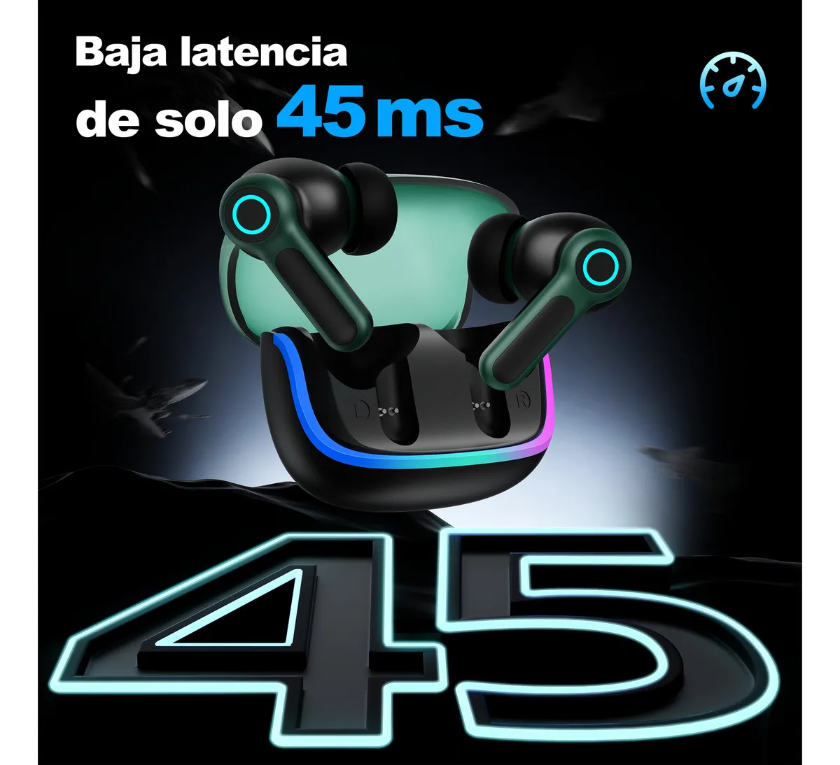 Foto 3 pulgar | Audífonos  Lab.g Bluetooth Gamer Inalámbricos Verde