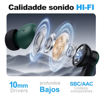 Foto 3 | Audífonos Belug Bluetooth Gamer Inalámbricos Verde