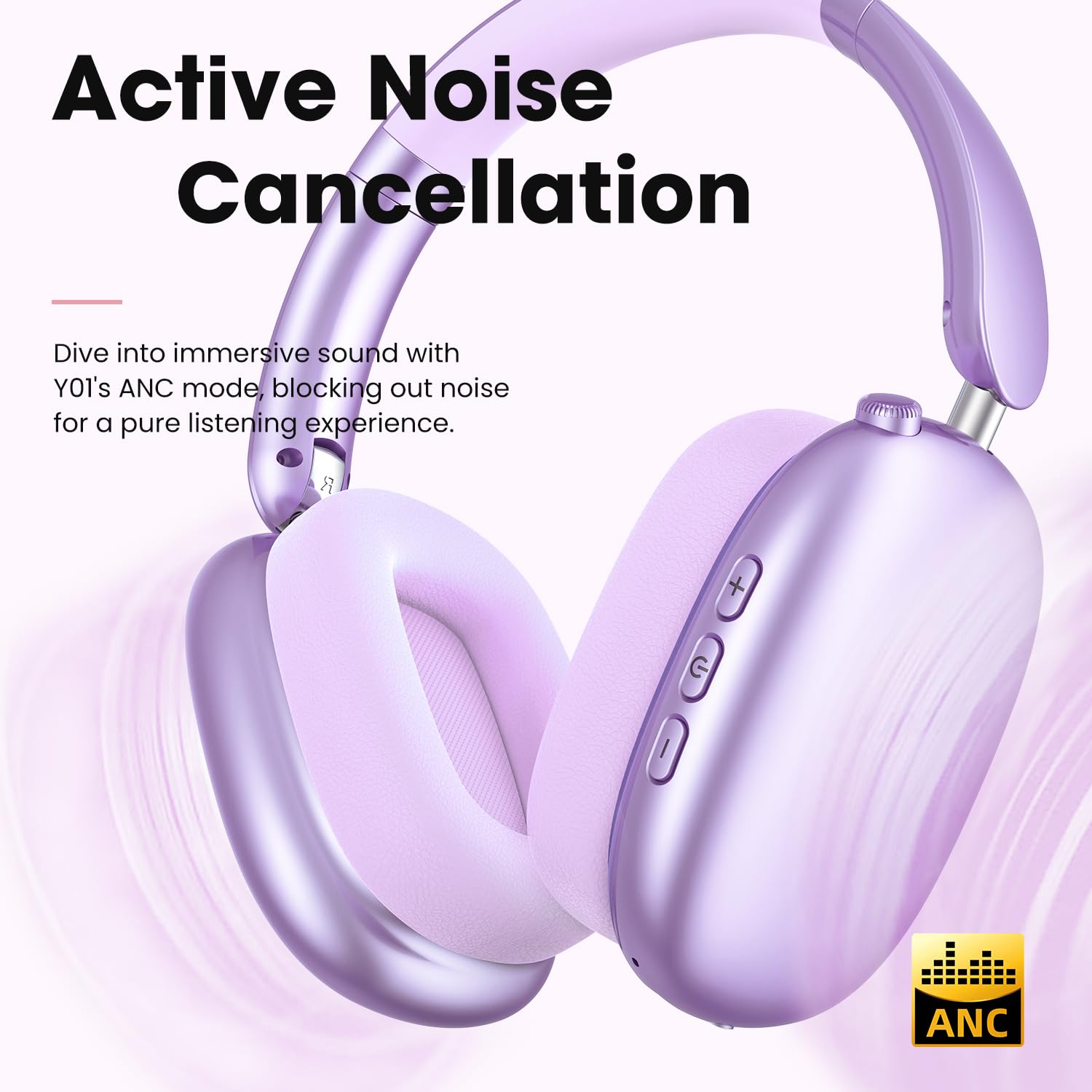 Foto 3 pulgar | Auriculares Supraaurales Inalámbricos Wentronic Y01 Con Cancelación De Ruido - Venta Internacional.