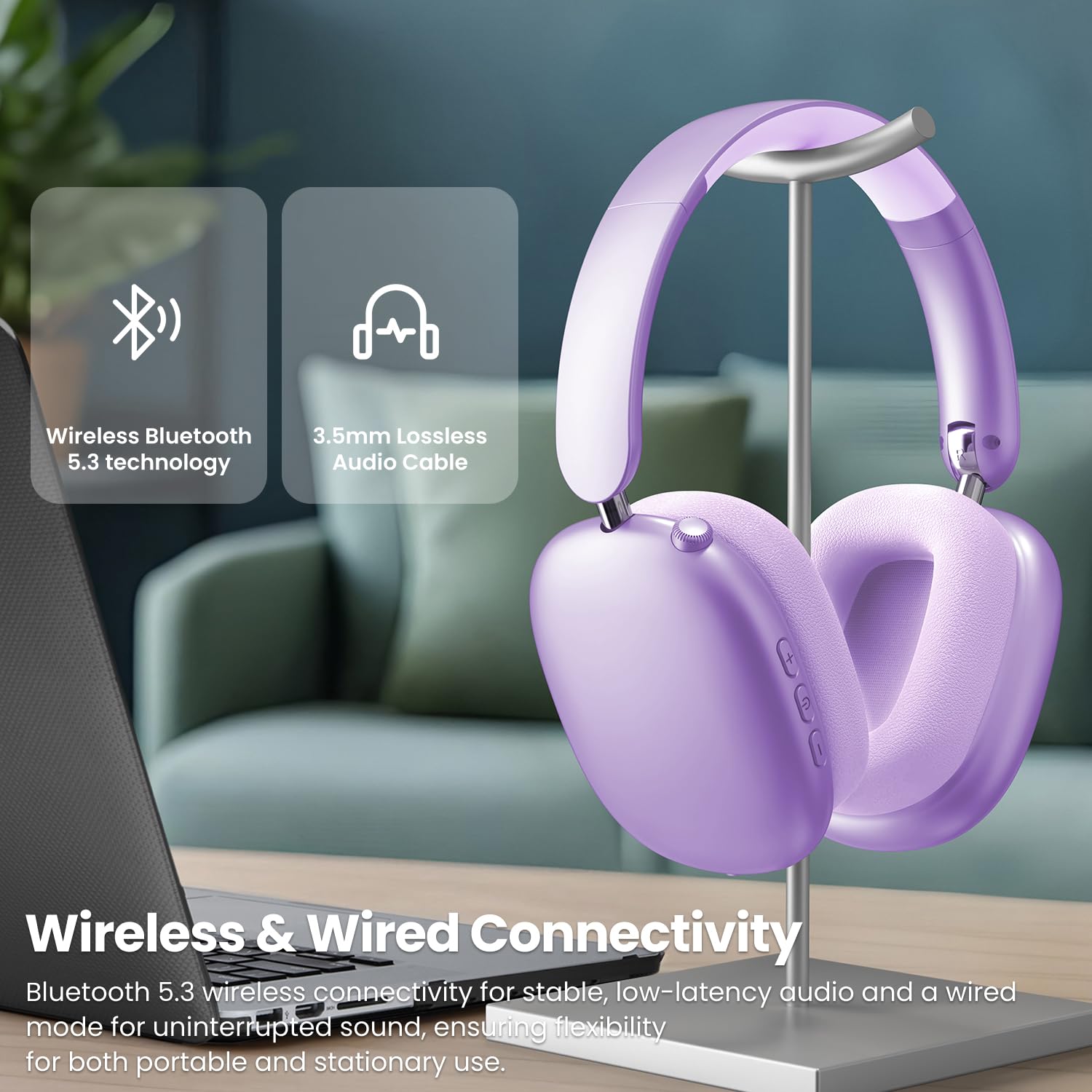 Foto 7 pulgar | Auriculares Supraaurales Inalámbricos Wentronic Y01 Con Cancelación De Ruido - Venta Internacional.