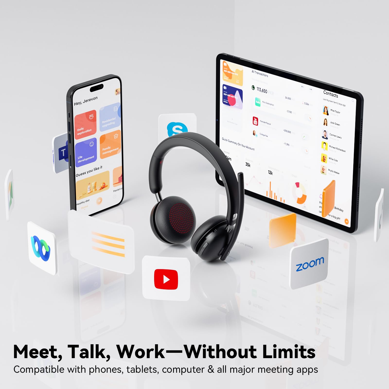 Foto 7 pulgar | Auriculares Inalámbricos Dytole Con Micrófono Bluetooth 5.3 65h Y Batería - Venta Internacional.