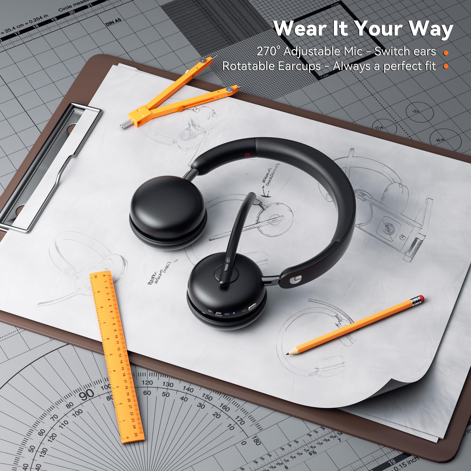 Foto 8 pulgar | Auriculares Inalámbricos Dytole Con Micrófono Bluetooth 5.3 65h Y Batería - Venta Internacional.