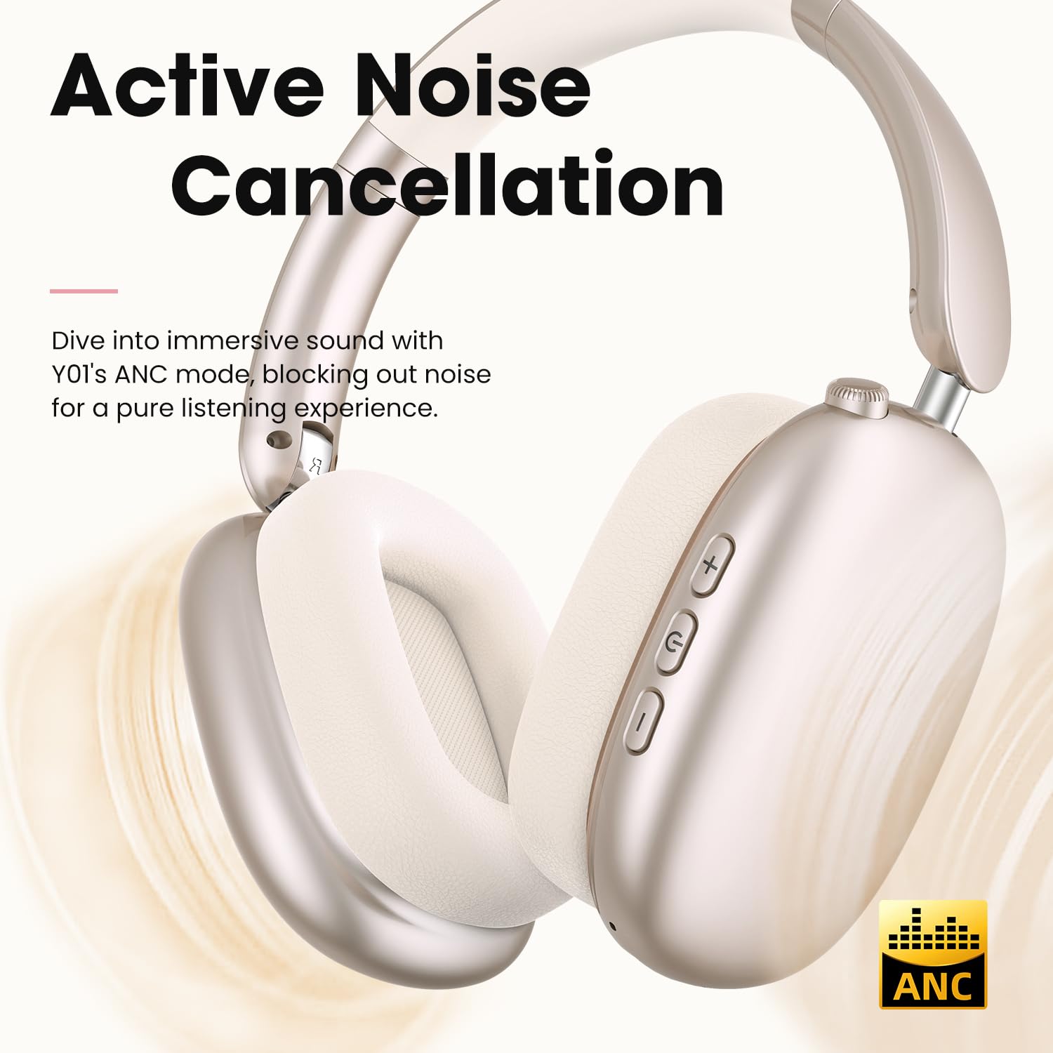 Foto 3 pulgar | Auriculares Supraaurales Inalámbricos Wentronic Y01 Con Cancelación De Ruido - Venta Internacional.