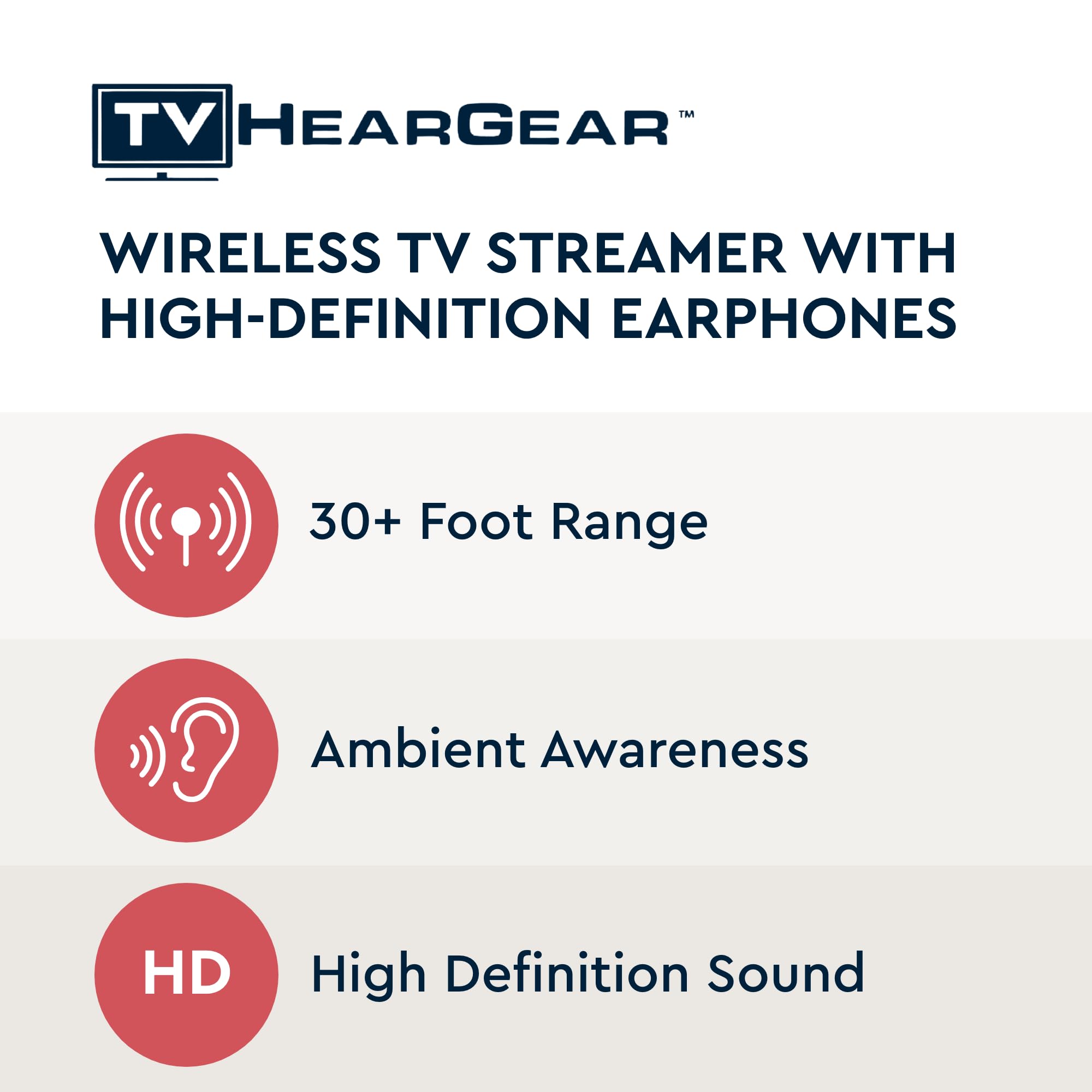 Foto 3 pulgar | Transmisor De Tv Inalámbrico Bluetooth Tv Heargear Con Auriculares - Venta Internacional.
