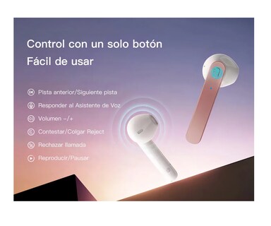 Foto 5 | Audífonos Inalámbricos N7 In Ear 50h Rosa