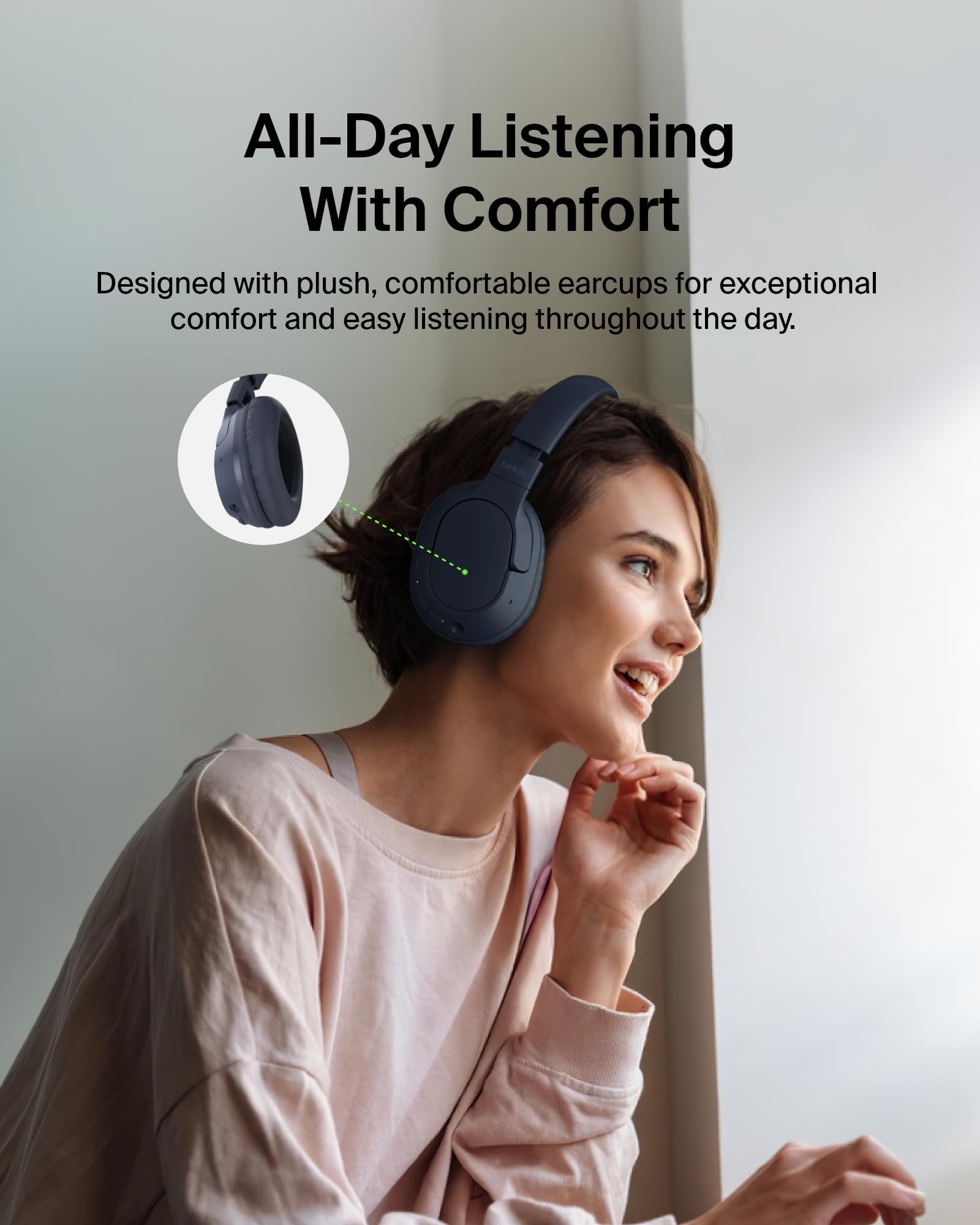 Foto 7 | Auriculares Supraaurales Bluetooth Belkin Soundform Surround - Venta Internacional.