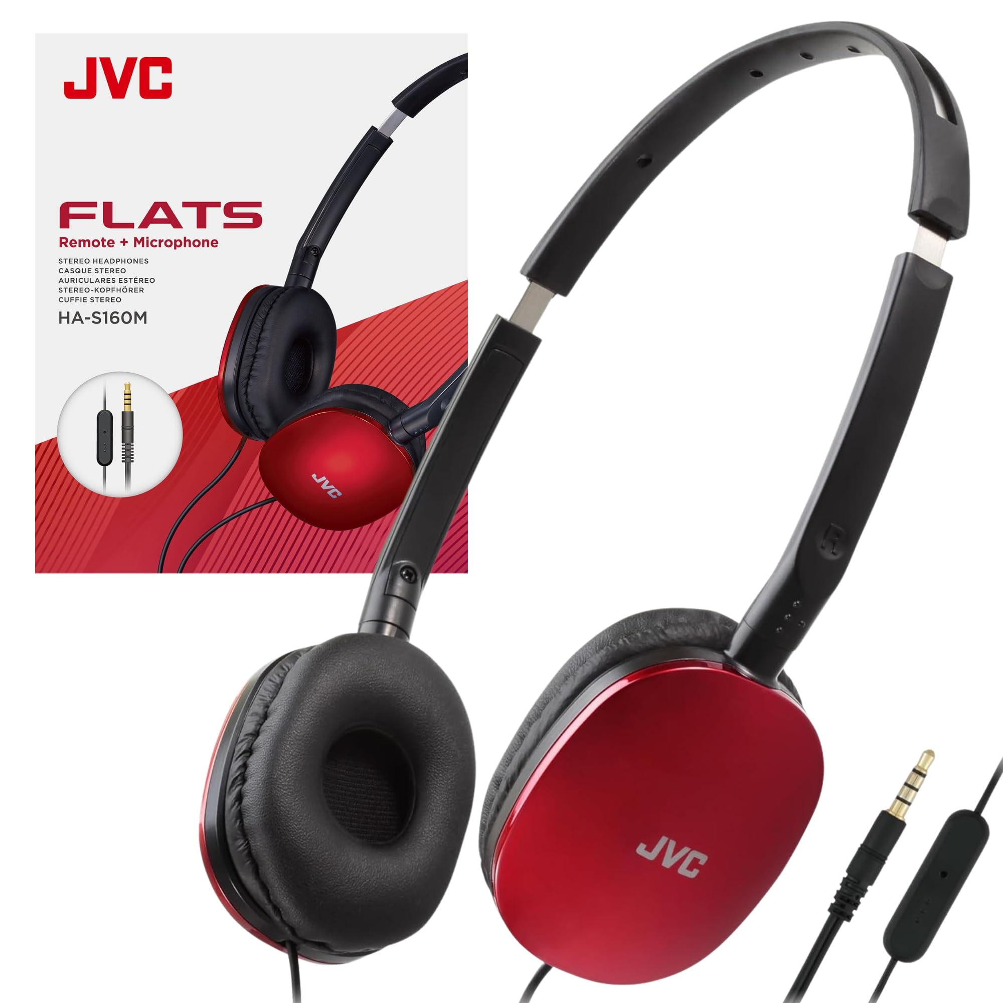 Foto 2 pulgar | Auriculares Jvc Flats On-ear Has160m Con Controlador De 30 Mm Con Cable - Venta Internacional.