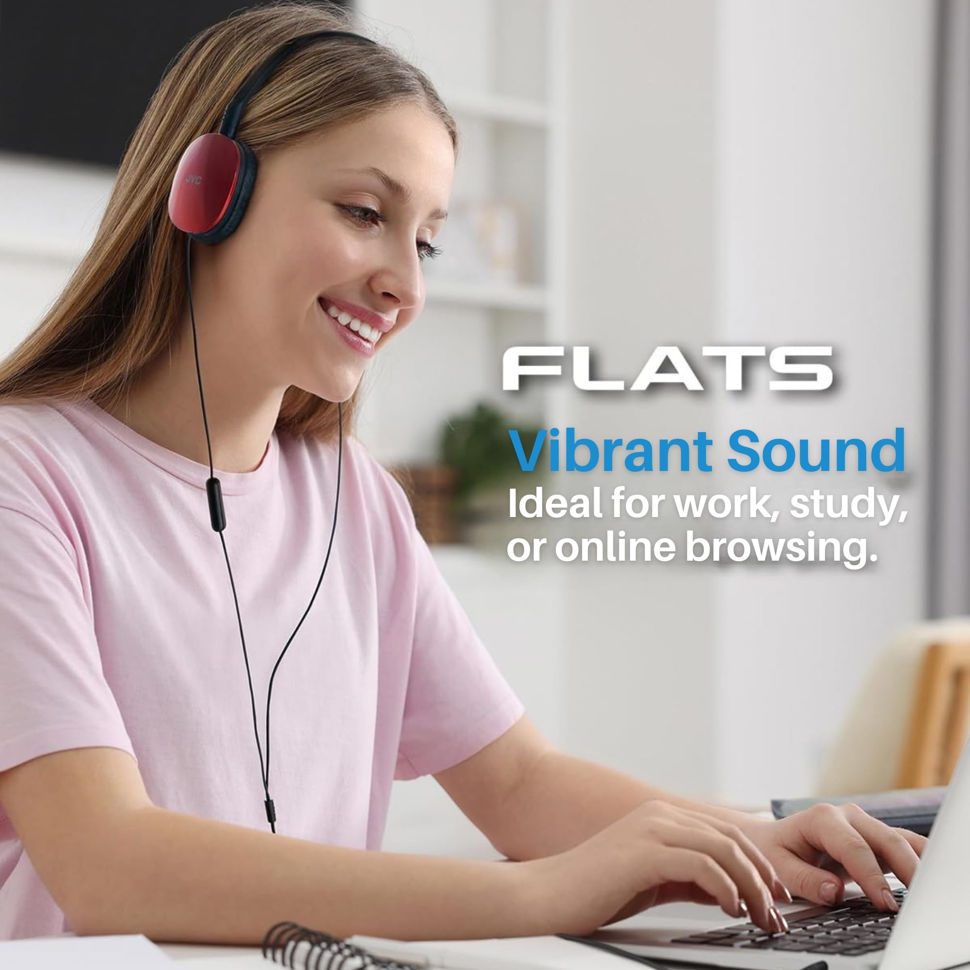 Foto 4 | Auriculares Jvc Flats On-ear Has160m Con Controlador De 30 Mm Con Cable - Venta Internacional.