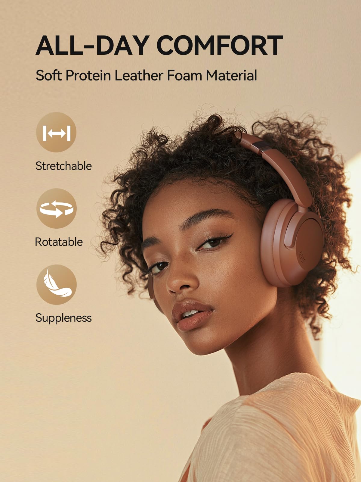 Foto 5 pulgar | Auriculares Con Cancelación De Ruido 1more Sonoflow-pro Hq51 Marrón - Venta Internacional.
