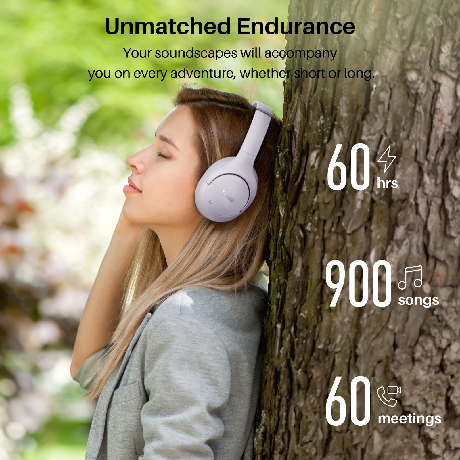Foto 6 pulgar | Auriculares Tozo Ht2 Hybrid Con Cancelación Activa De Ruido Morados - Venta Internacional.