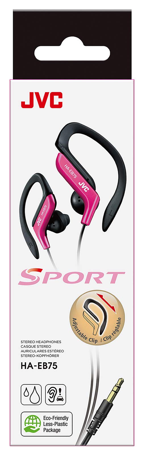 Foto 7 pulgar | Auriculares Sports Clip Jvc Haeb75p Rosa - Venta Internacional.