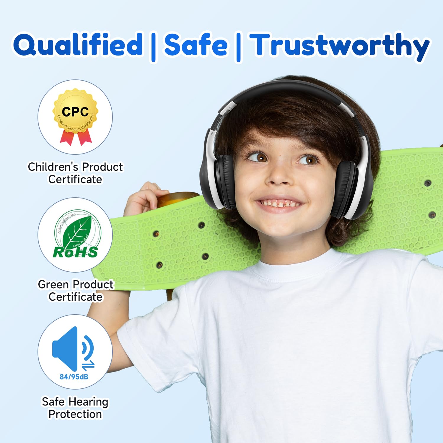 Foto 3 pulgar | Auriculares Bluetooth Earfun K2 Kids Con Límite De Volumen 40h Negros - Venta Internacional.