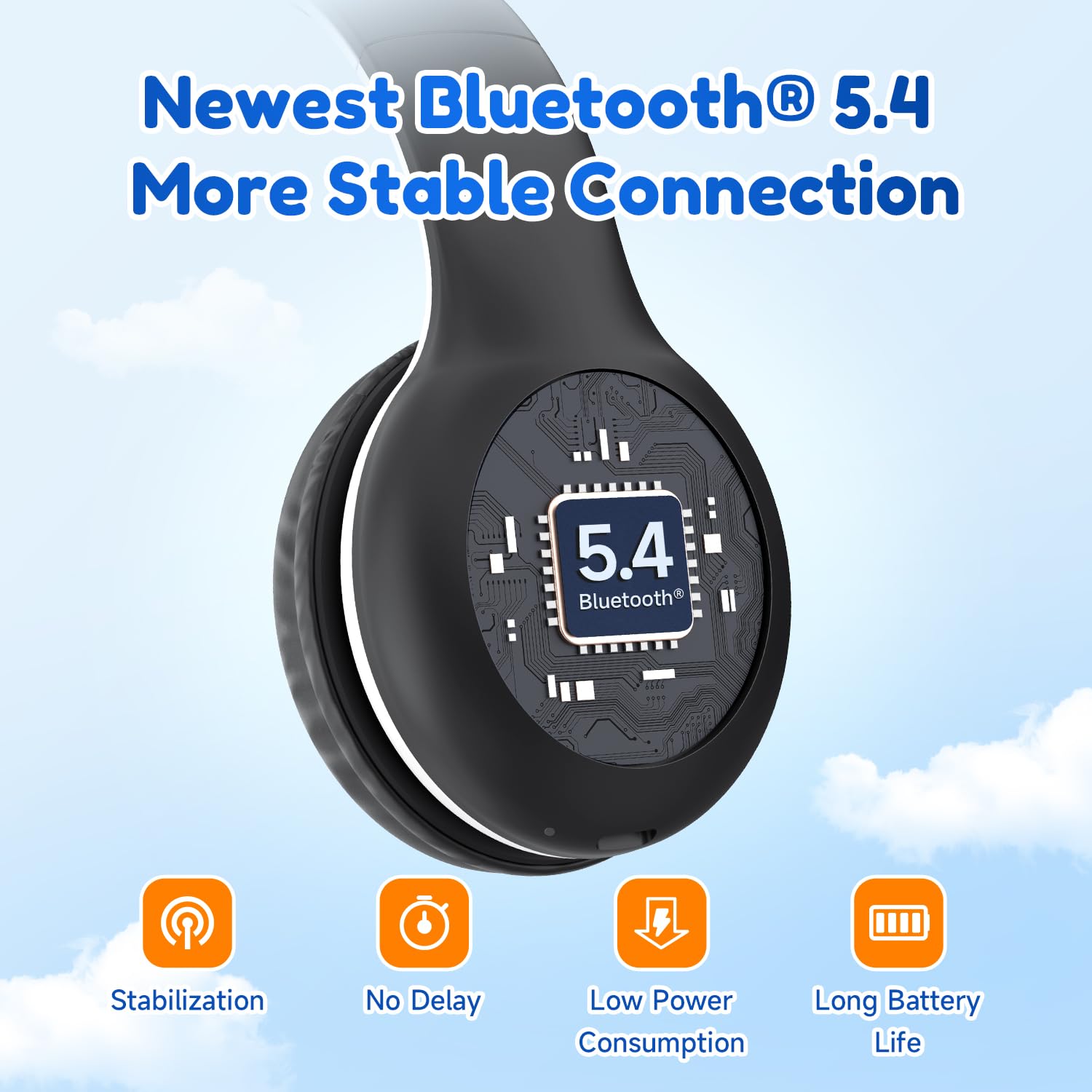Foto 5 pulgar | Auriculares Bluetooth Earfun K2 Kids Con Límite De Volumen 40h Negros - Venta Internacional.
