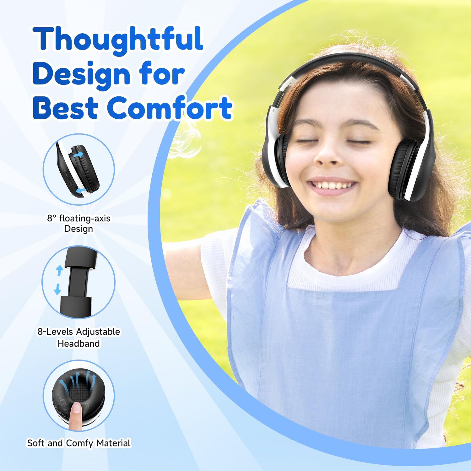 Foto 6 pulgar | Auriculares Bluetooth Earfun K2 Kids Con Límite De Volumen 40h Negros - Venta Internacional.