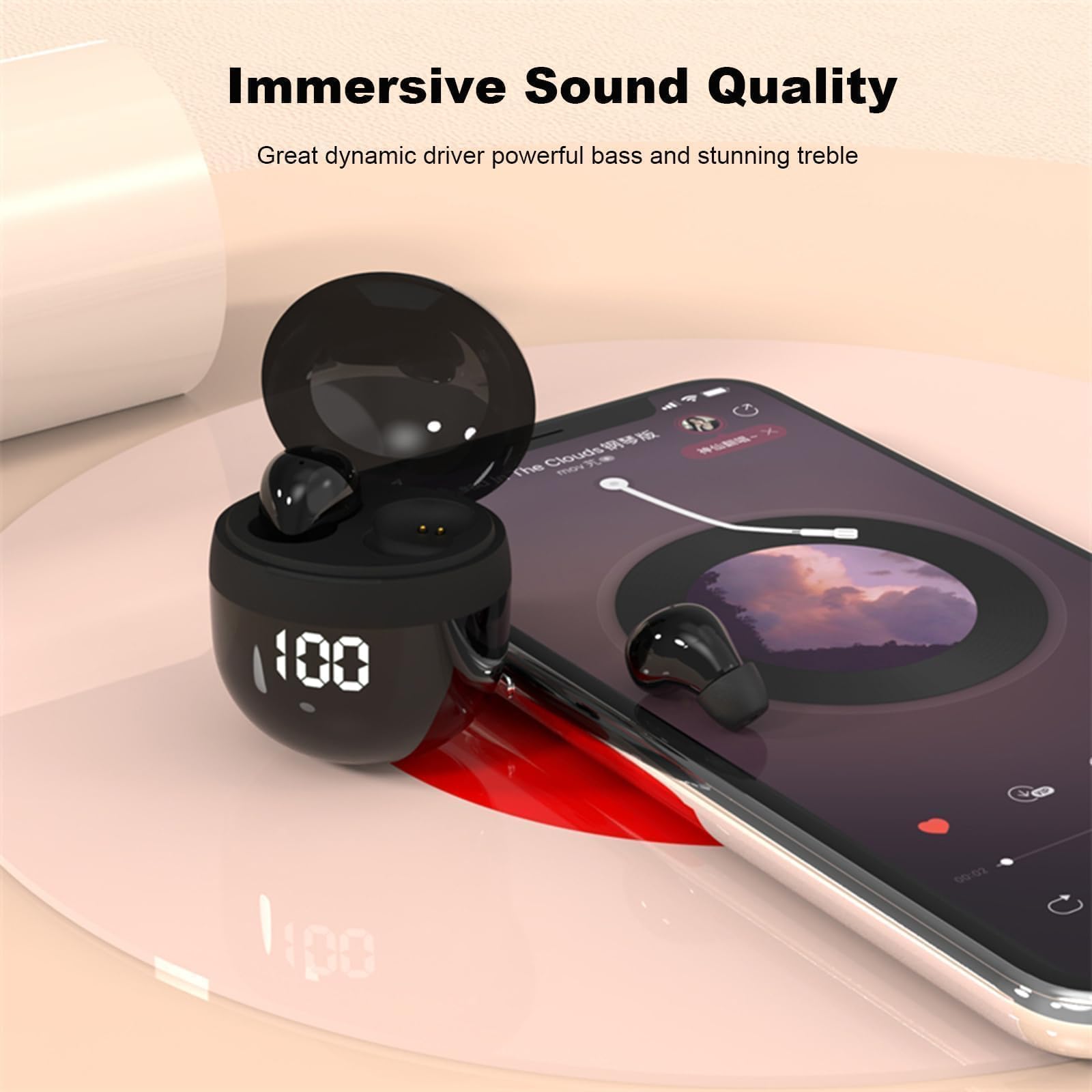 Foto 7 pulgar | Auriculares Inalámbricos Bluetooth Invisibles Xmenha Para El Trabajo - Venta Internacional.