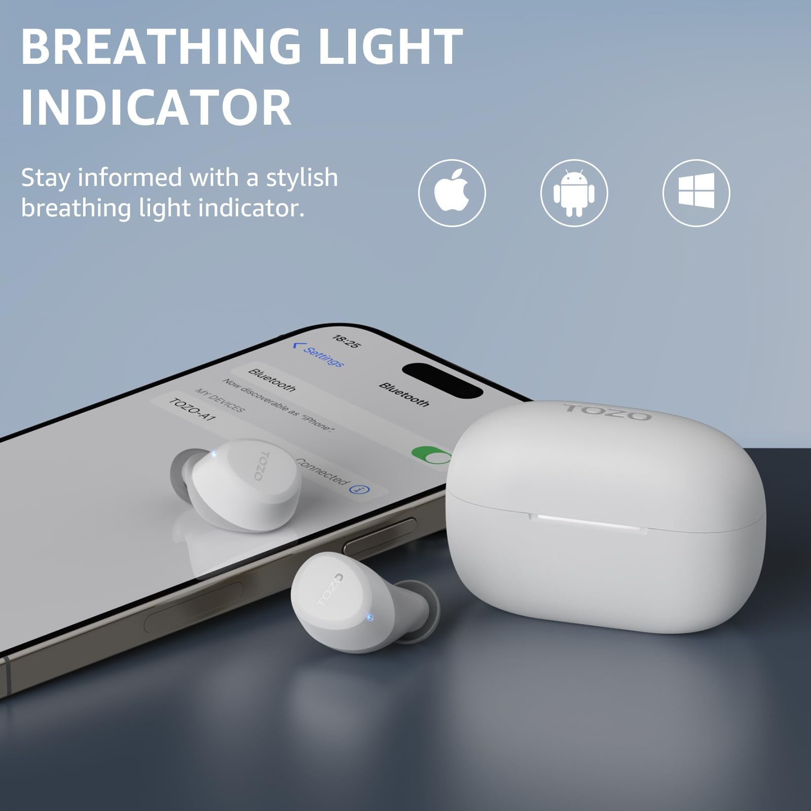 Foto 7 pulgar | Auriculares Inalámbricos Tozo A1 Bluetooth 5.3 A Prueba De Agua Con 2 Micrófonos - Venta Internacional.