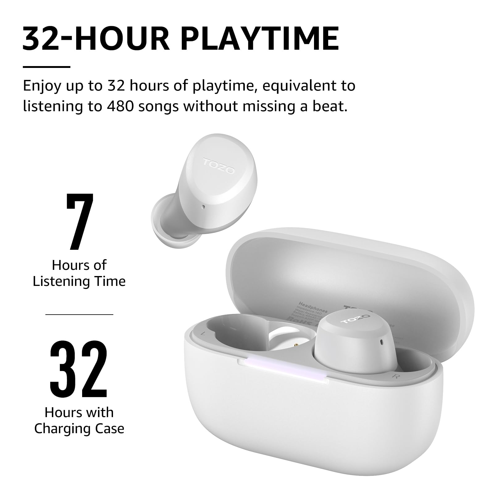 Foto 8 pulgar | Auriculares Inalámbricos Tozo A1 Bluetooth 5.3 A Prueba De Agua Con 2 Micrófonos - Venta Internacional.