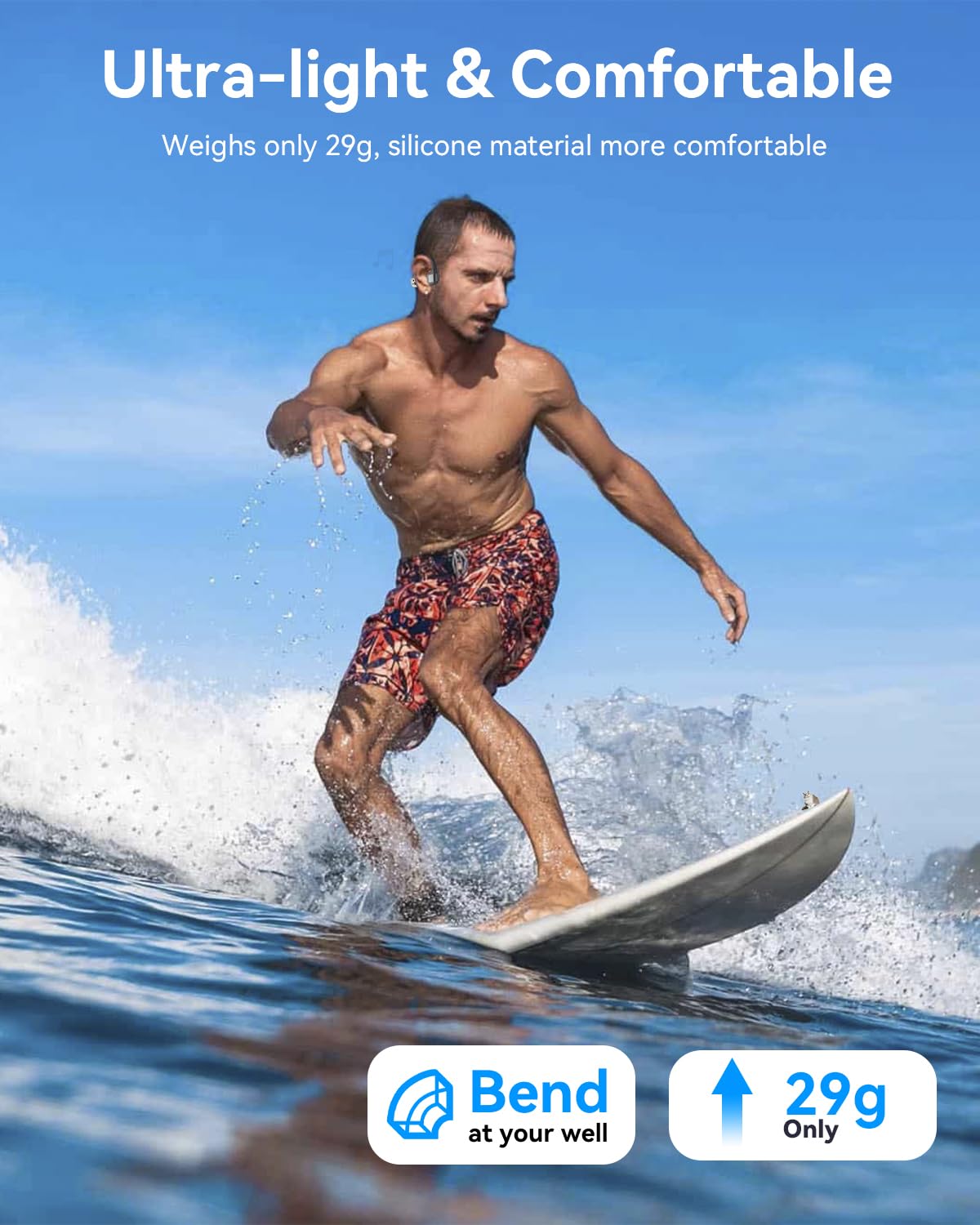 Foto 4 pulgar | Auriculares De Conducción Ósea Monodeal Swimming Ip68 Impermeables - Venta Internacional.