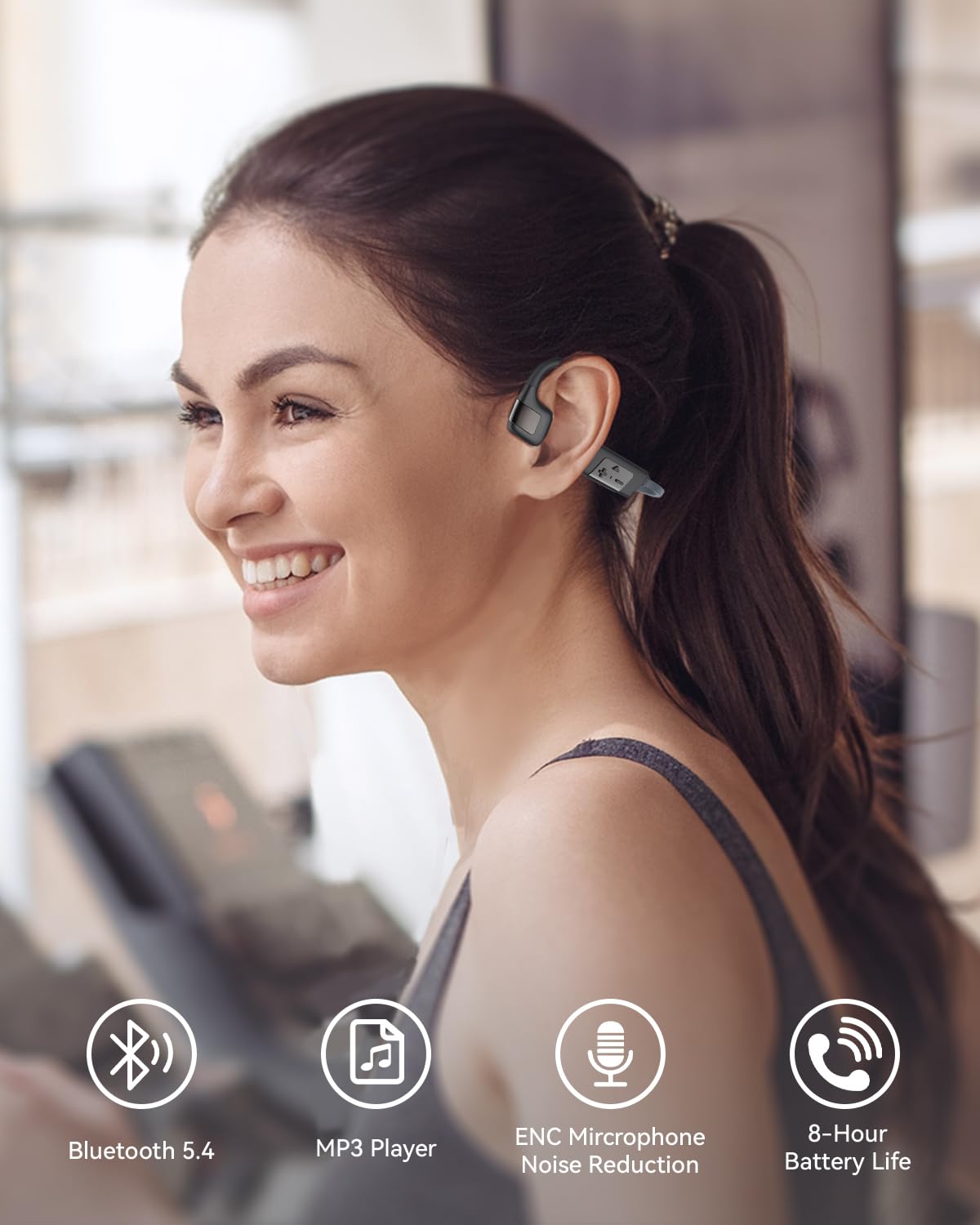 Foto 8 pulgar | Auriculares De Conducción Ósea Monodeal Swimming Ip68 Impermeables - Venta Internacional.