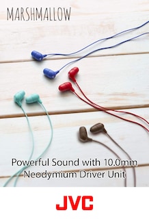 Foto 3 | Auriculares Jvc Marshmallow Memory Foam Con Micrófono Hafx38mw Color Blanco - Venta Internacional.
