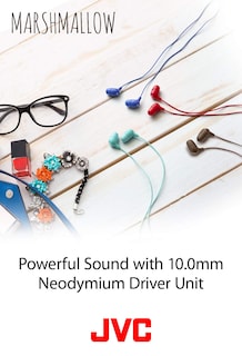 Foto 4 | Auriculares Jvc Marshmallow Memory Foam Con Micrófono Hafx38mw Color Blanco - Venta Internacional.