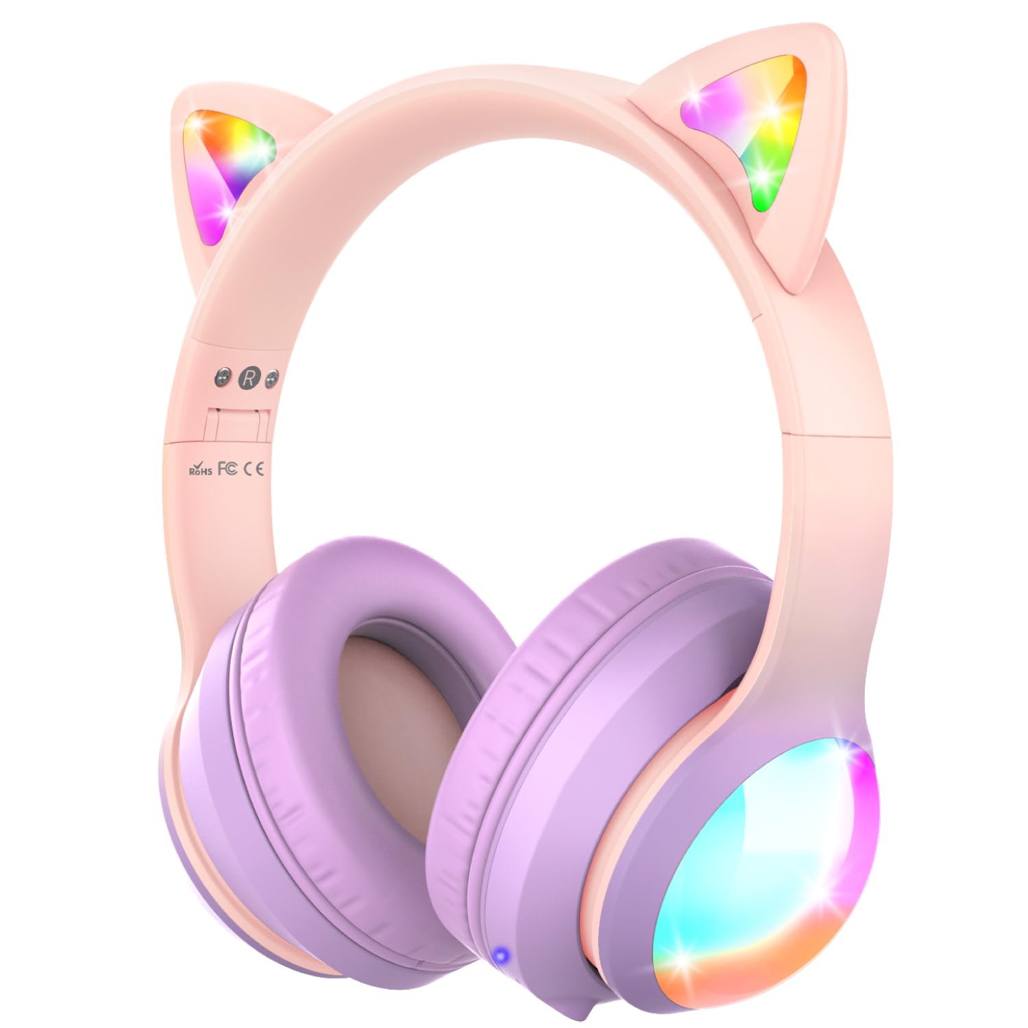 Foto 1 | Auriculares Fospower Kids Bluetooth 5.2 Con Led Cat Ears 100h - Venta Internacional.